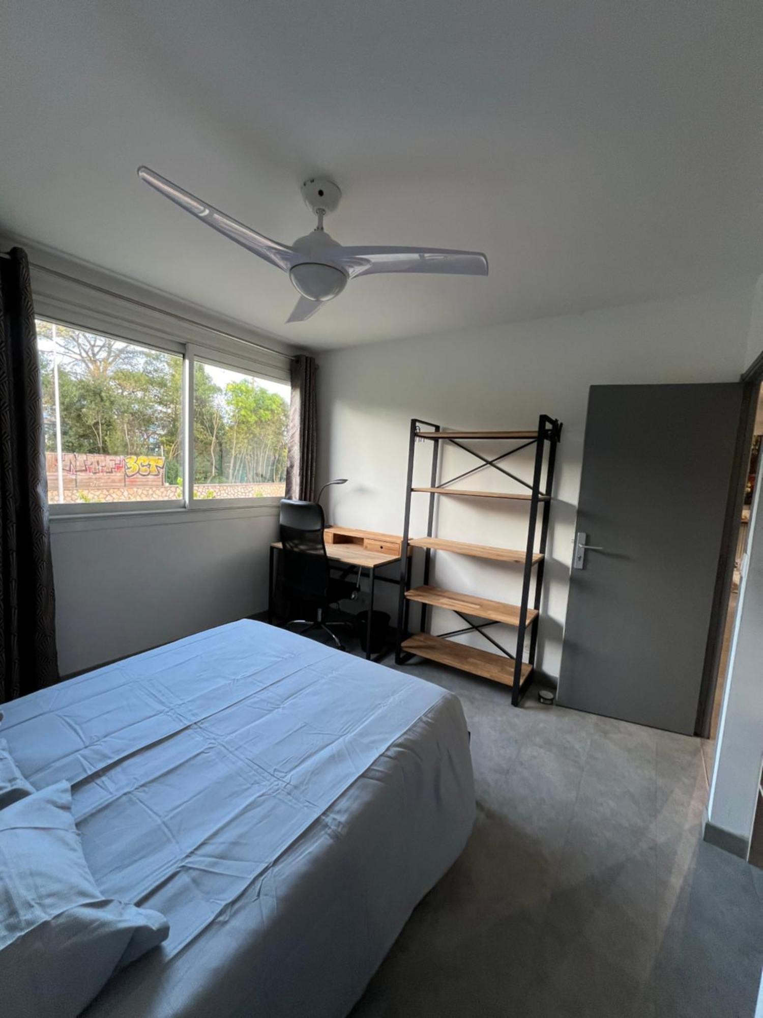Chambre Avec Salle D'Eau Privee Dans Appartement Partage 200 M Du Tram Montpellier Rum bild